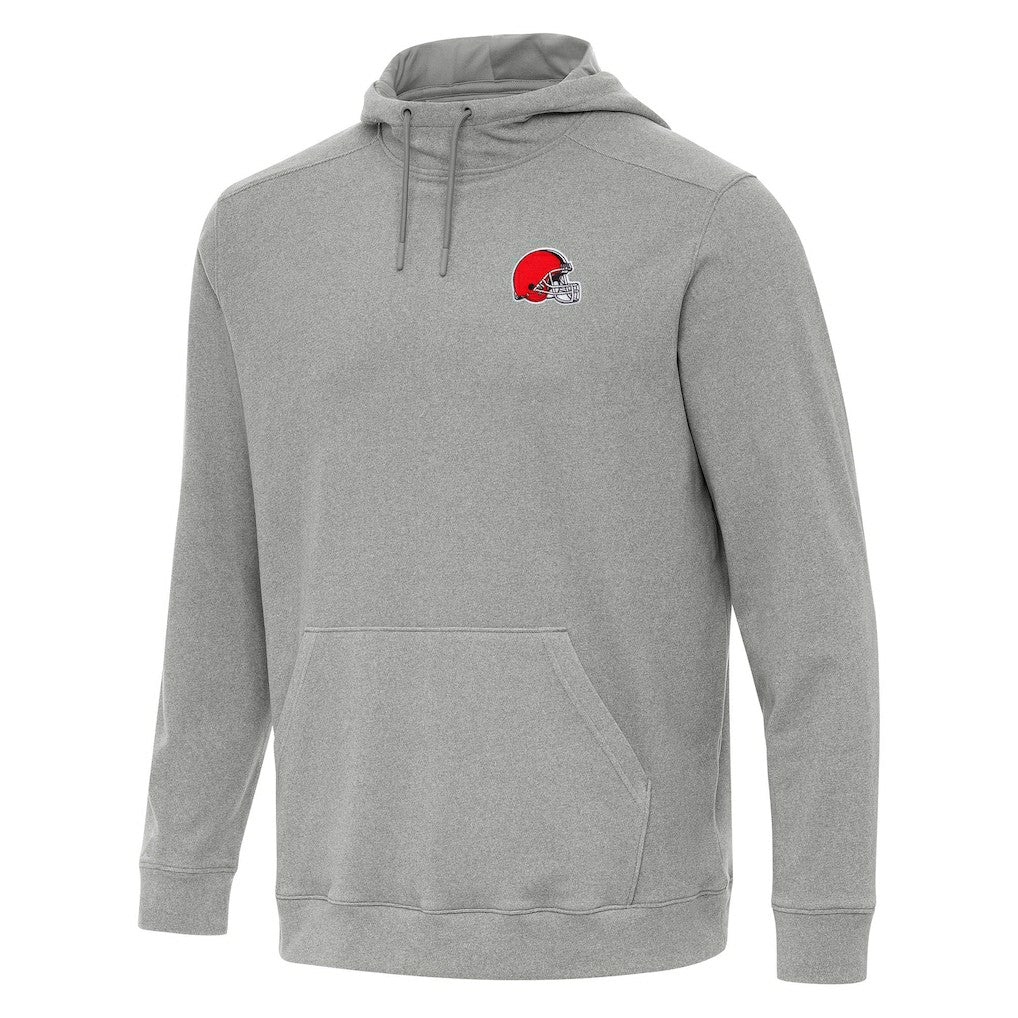 Cleveland Browns Antigua Cloud Pullover Hoodie Heather Gray