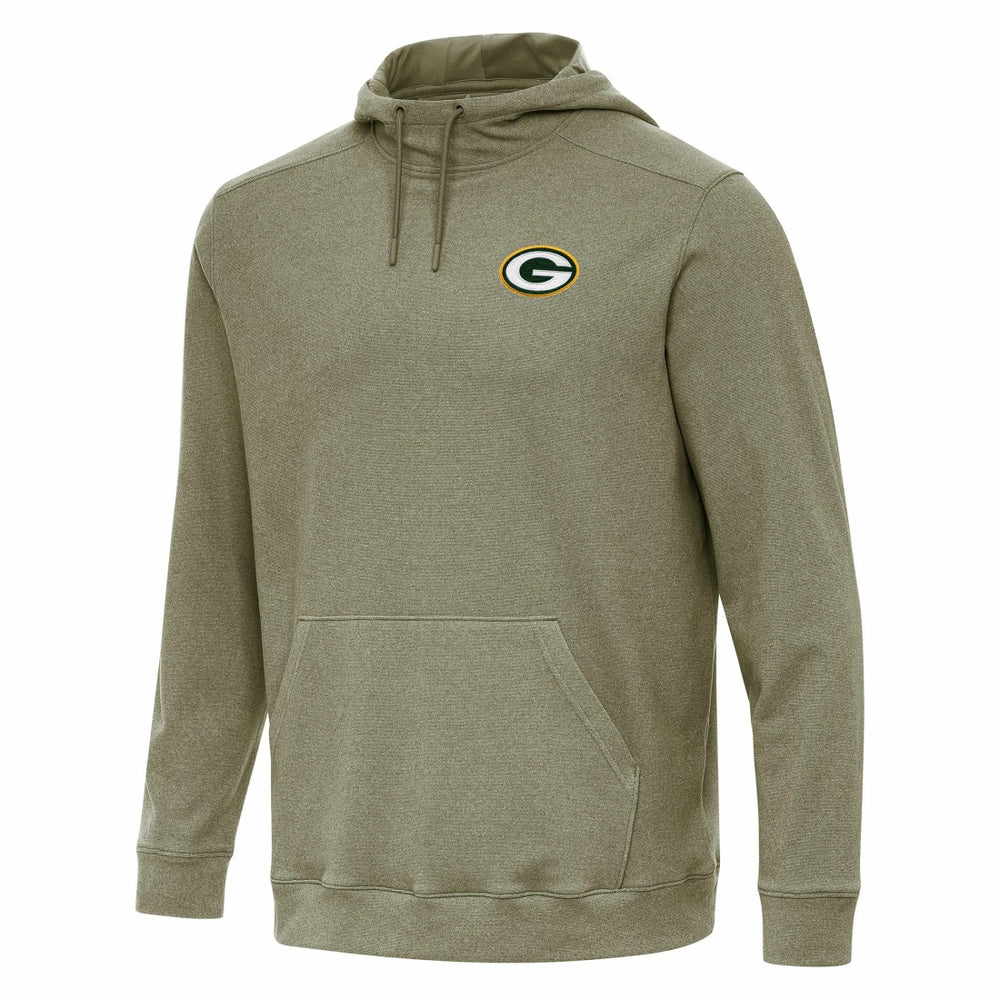 Green Bay Packers Antigua Cloud Pullover Hoodie Olive