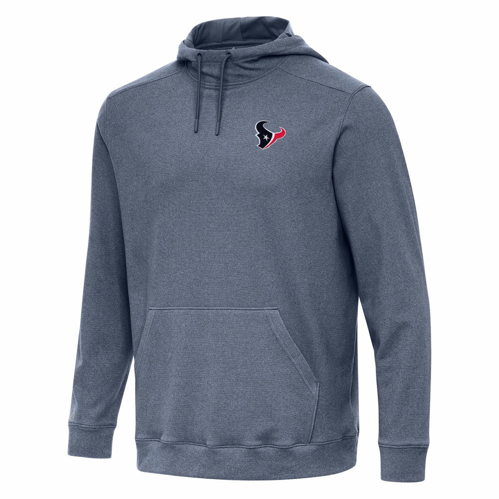 Houston Texans Antigua Cloud Pullover Hoodie Heather Navy