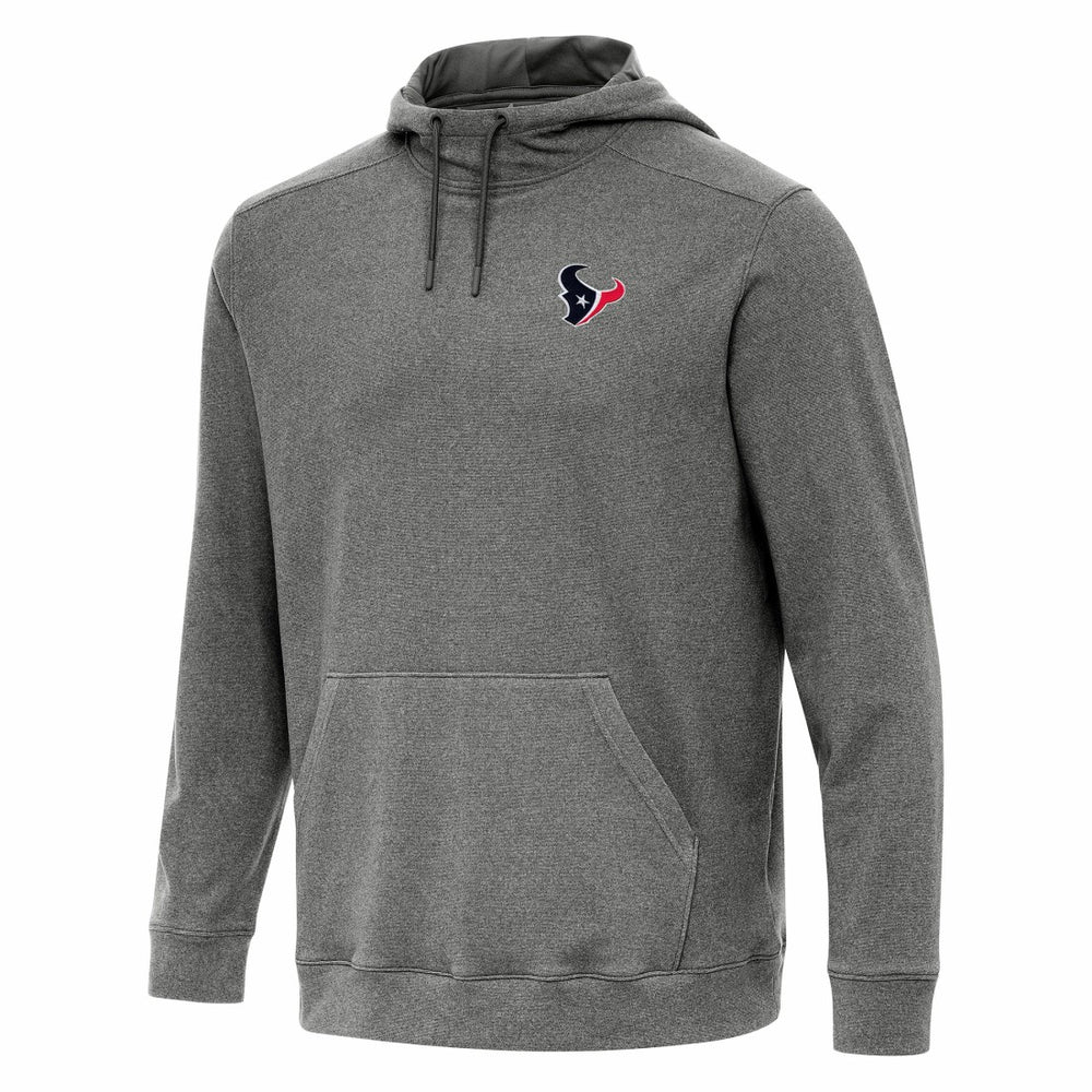 Houston Texans Antigua Cloud Pullover Hoodie Heather Black