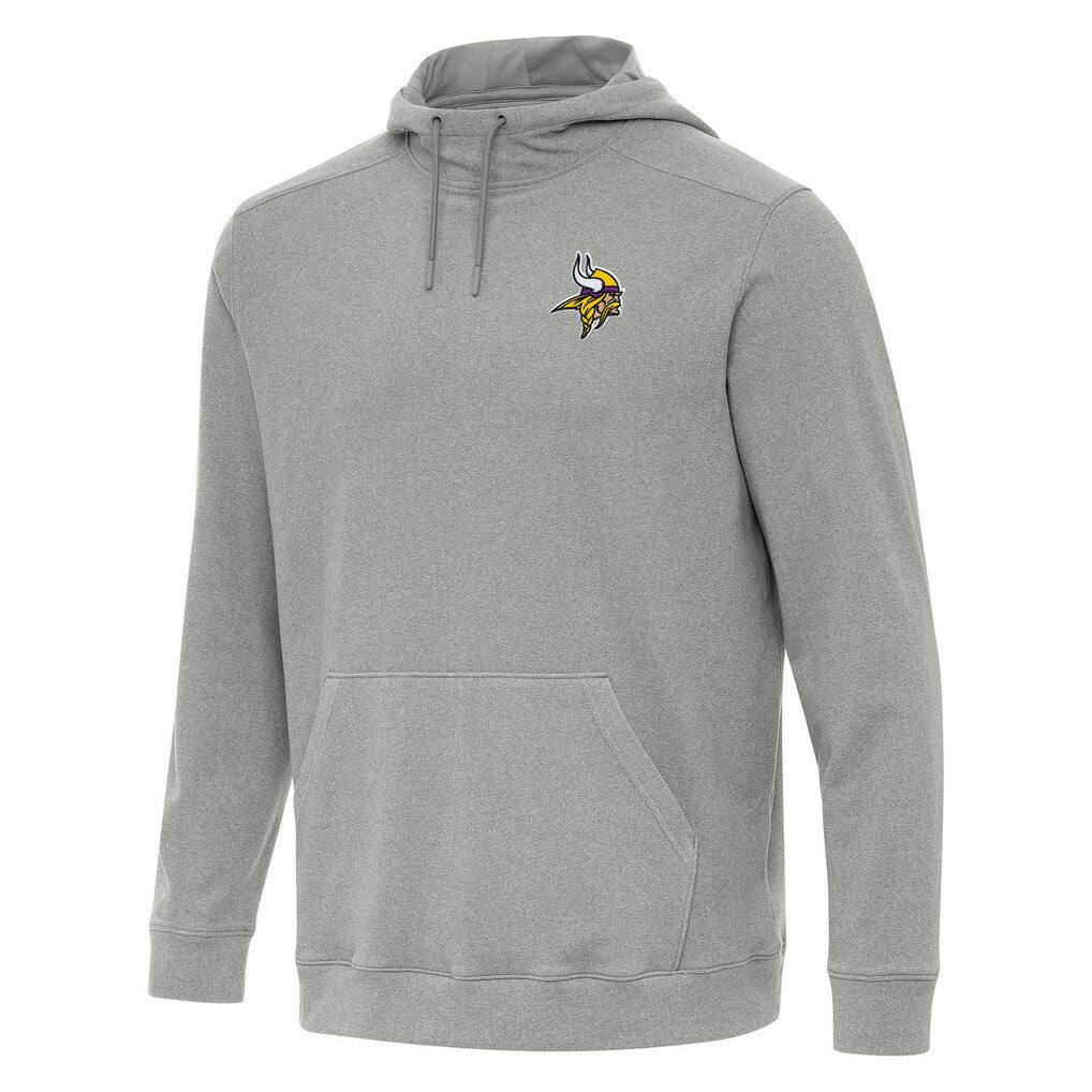 Minnesota Vikings Antigua Cloud Pullover Hoodie Heather Gray