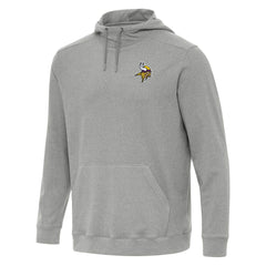 Minnesota Vikings Antigua Cloud Pullover Hoodie Heather Gray