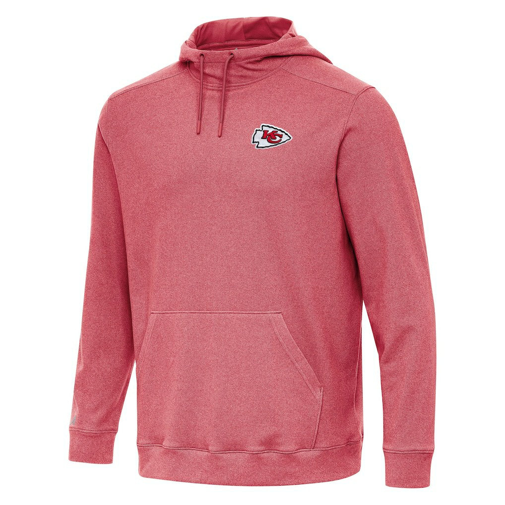 Kansas City Chiefs Antigua Cloud Pullover Hoodie Heather Red