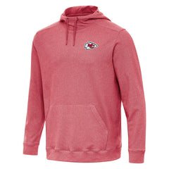 Kansas City Chiefs Antigua Cloud Pullover Hoodie Heather Red