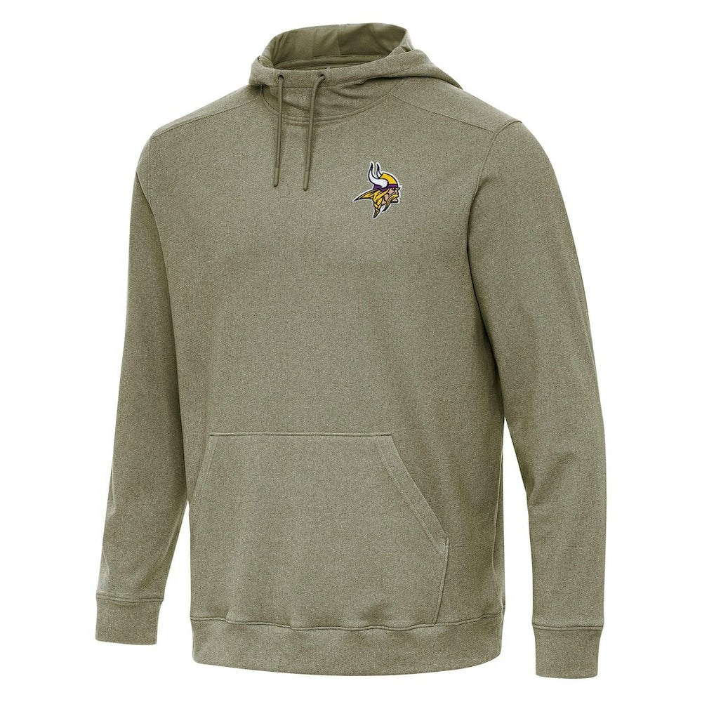 Minnesota Vikings Antigua Cloud Pullover Hoodie Olive