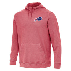 Buffalo Bills Antigua Cloud Pullover Hoodie Heather Red