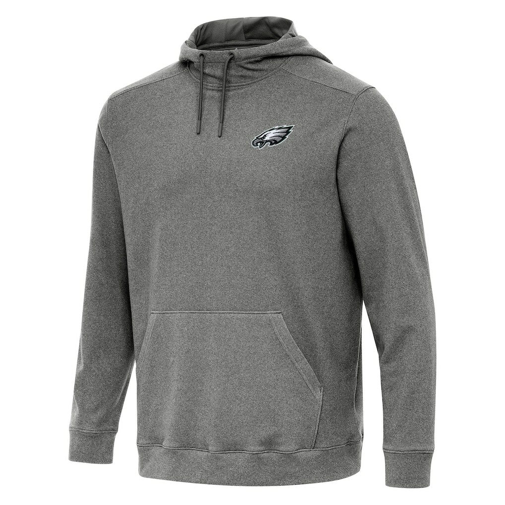 Philadelphia Eagles Antigua Cloud Pullover Hoodie Heather Black