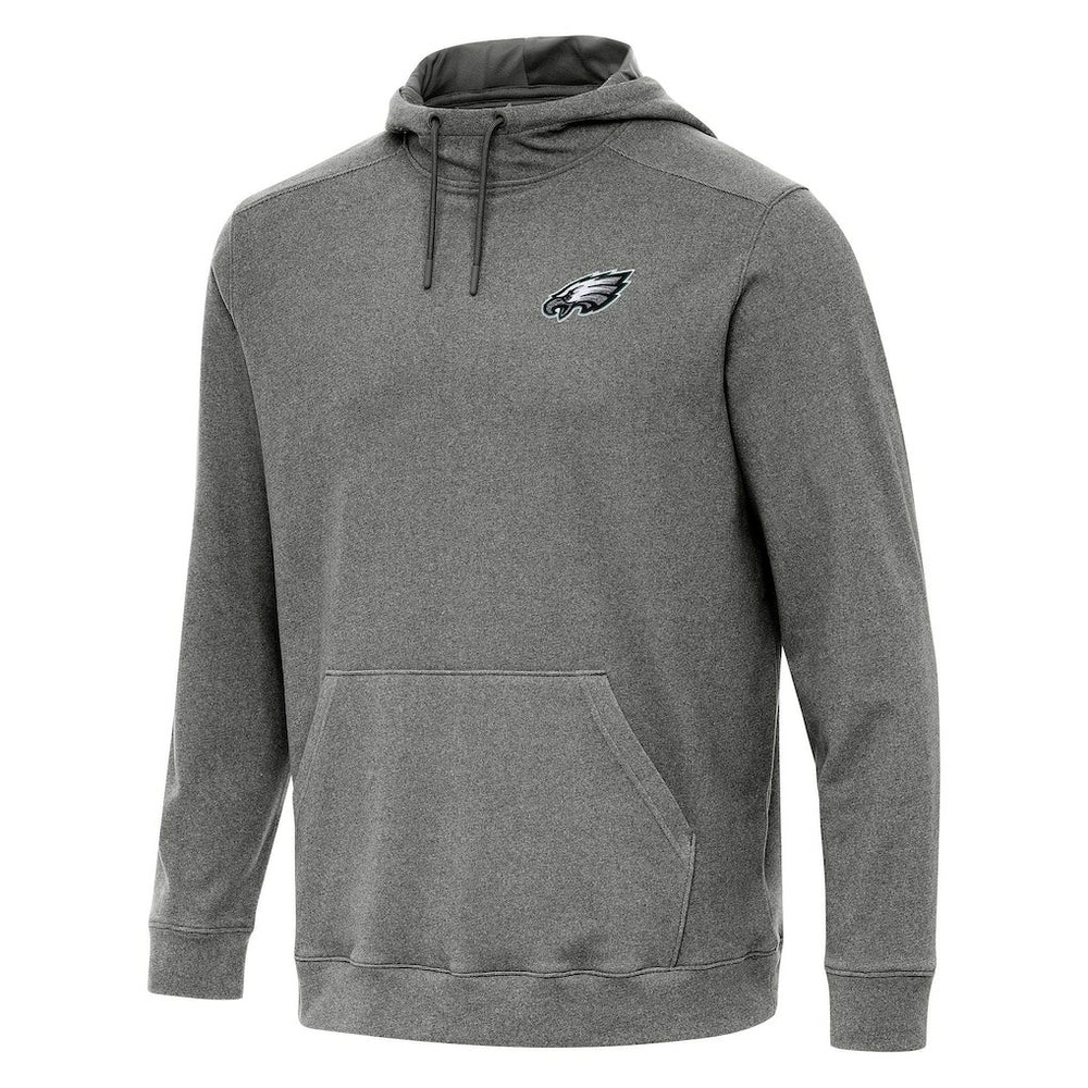 Philadelphia Eagles Antigua Cloud Pullover Hoodie Heather Black
