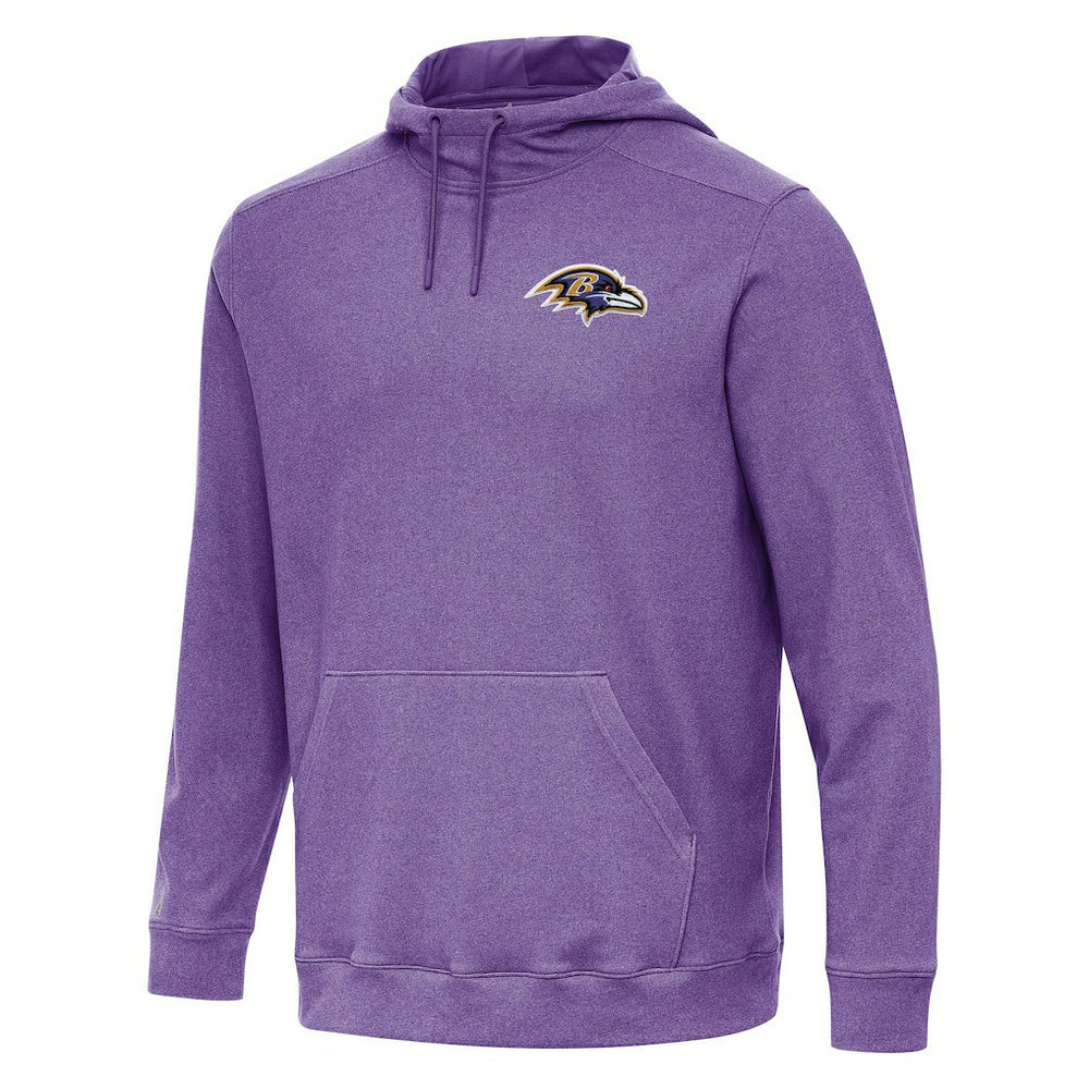 Baltimore Ravens Antigua Cloud Pullover Hoodie Heather Purple