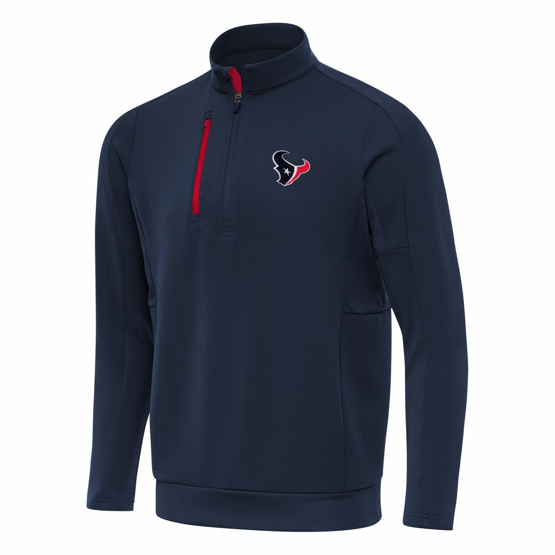 Houston Texans Antigua Generation Quarter-Zip Pullover Top Navy
