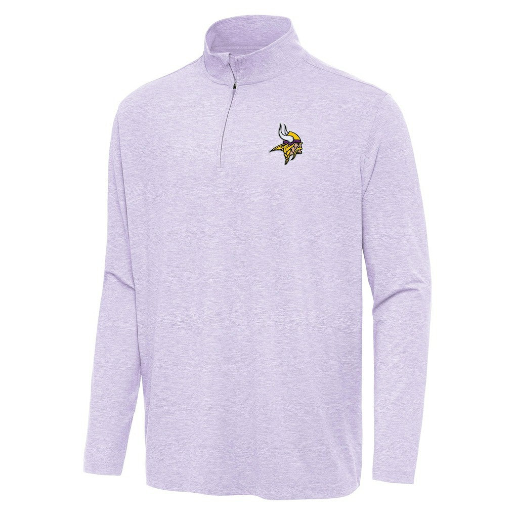 Minnesota Vikings Antigua Hunk Quarter-Zip Jacket Lavender