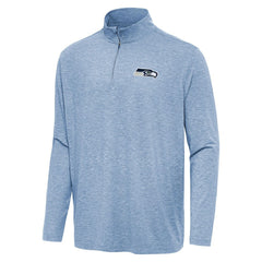 Seattle Seahawks Antigua Hunk Quarter-Zip Jacket Heather Royal