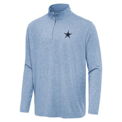 Dallas Cowboys Antigua Hunk Quarter-Zip Jacket Heather Royal