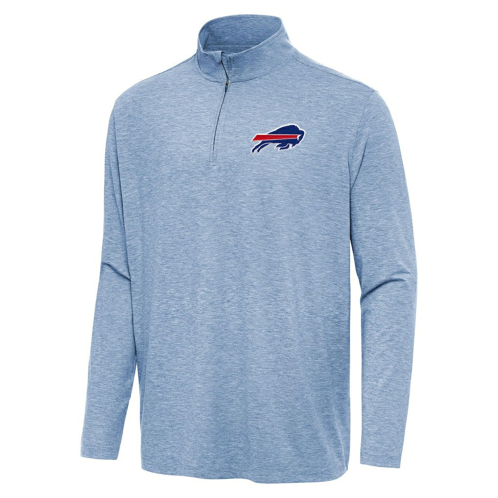 Buffalo Bills Antigua Hunk Quarter-Zip Jacket Heather Royal
