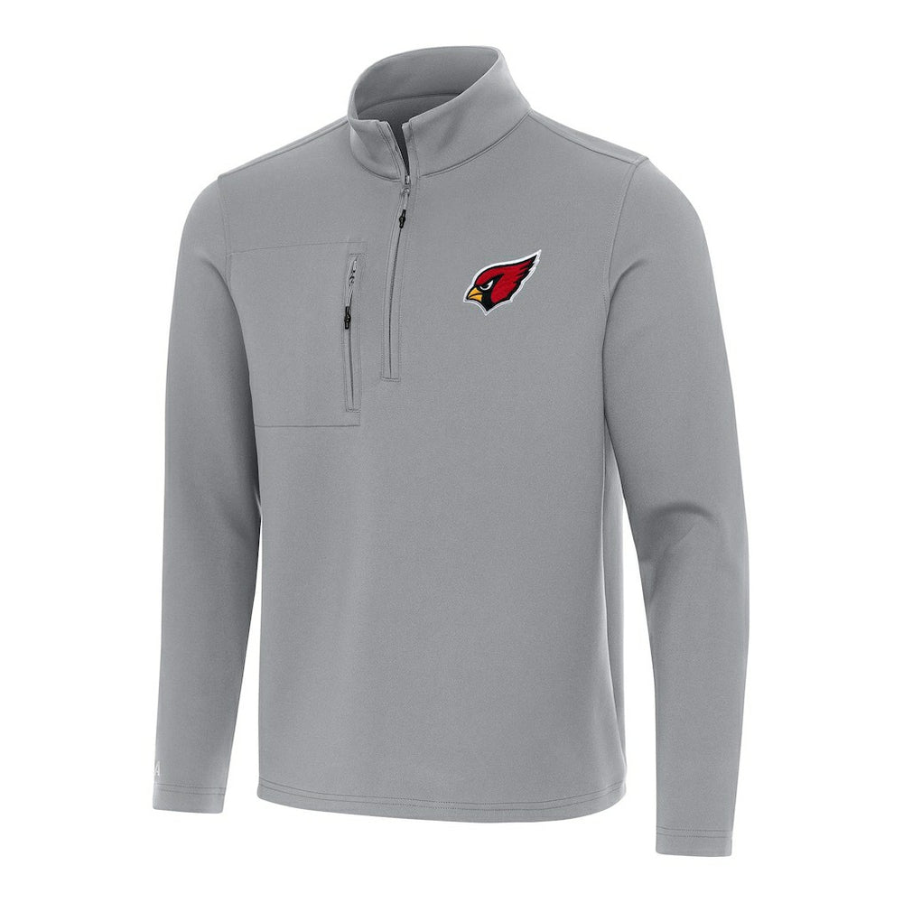 Arizona Cardinals Antigua Insider Quarter-Zip Pullover Top Gray