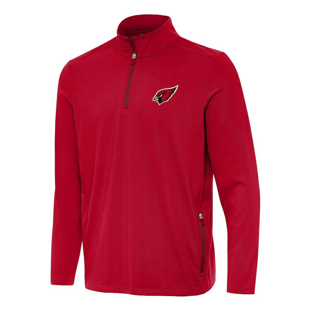 Arizona Cardinals Antigua Perilous Quarter-Zip Pullover Top Cardinal