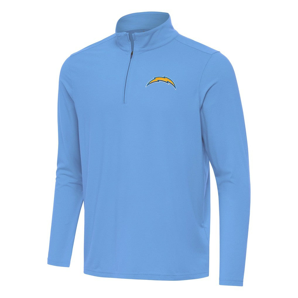 Los Angeles Chargers Antigua Intent Quarter-Zip Pullover Top Powder Blue