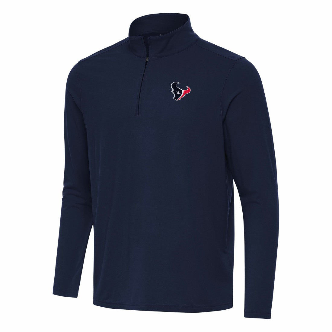 Houston Texans Antigua Intent Quarter-Zip Pullover Top Navy