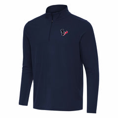 Houston Texans Antigua Intent Quarter-Zip Pullover Top Navy