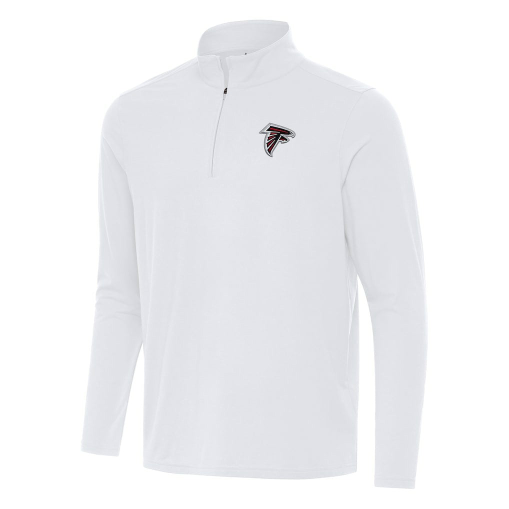 Atlanta Falcons Antigua Intent Quarter-Zip Pullover Top White
