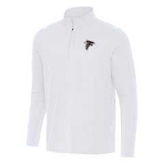 Atlanta Falcons Antigua Intent Quarter-Zip Pullover Top White