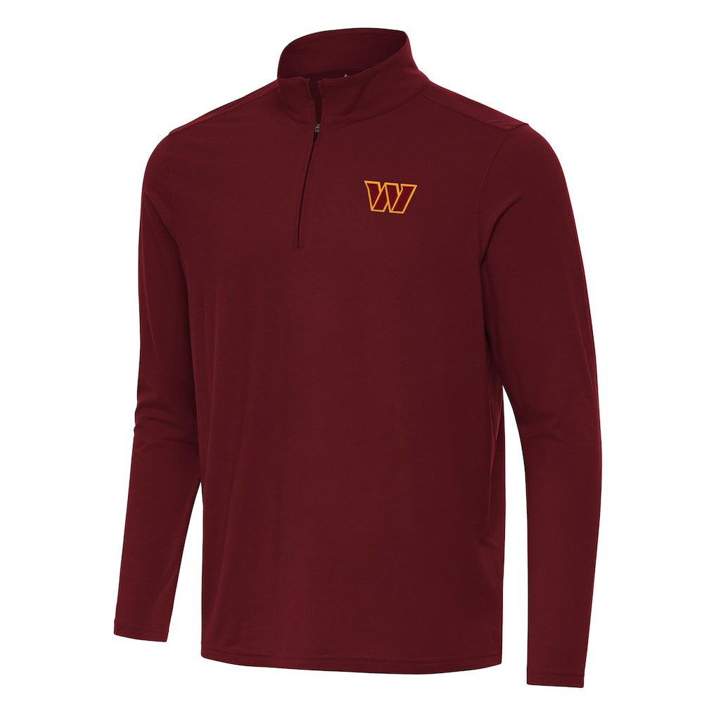 Washington Commanders Antigua Intent Quarter-Zip Pullover Top Burgundy
