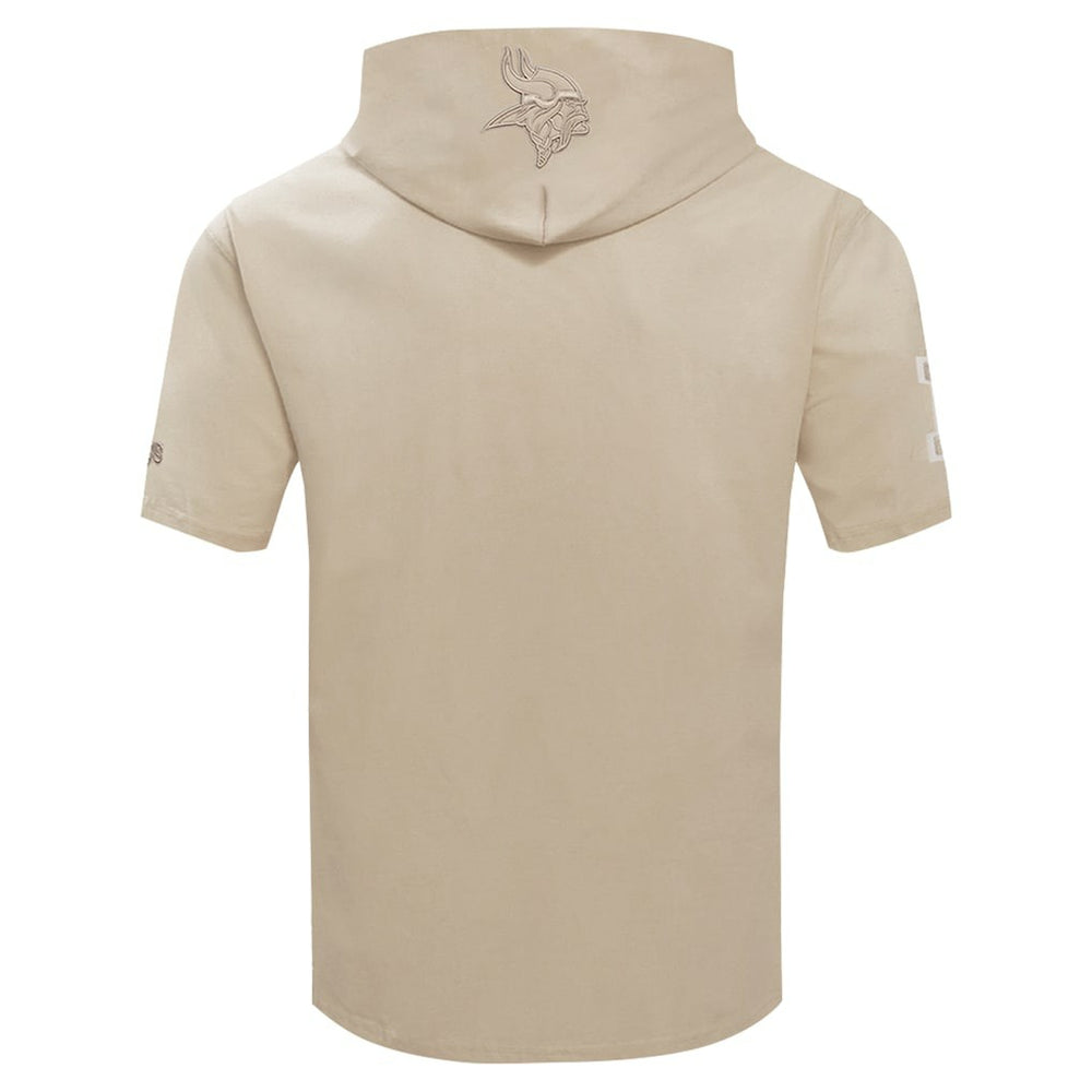 Minnesota Vikings Pro Standard Neutrals Capsule Short Sleeve Pullover Hoodie Tan