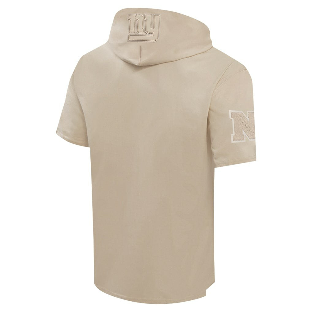 New York Giants Pro Standard Neutrals Capsule Short Sleeve Pullover Hoodie Tan