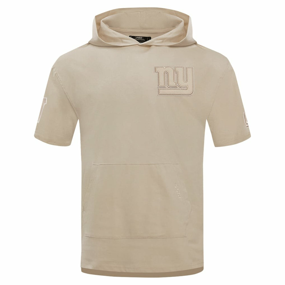 New York Giants Pro Standard Neutrals Capsule Short Sleeve Pullover Hoodie Tan