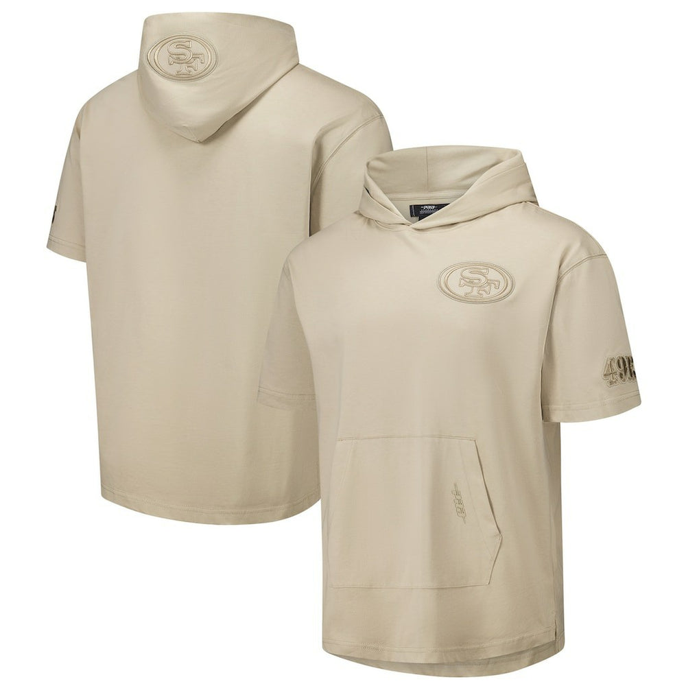 San Francisco 49ers Pro Standard Neutrals Capsule Short Sleeve Pullover Hoodie Tan