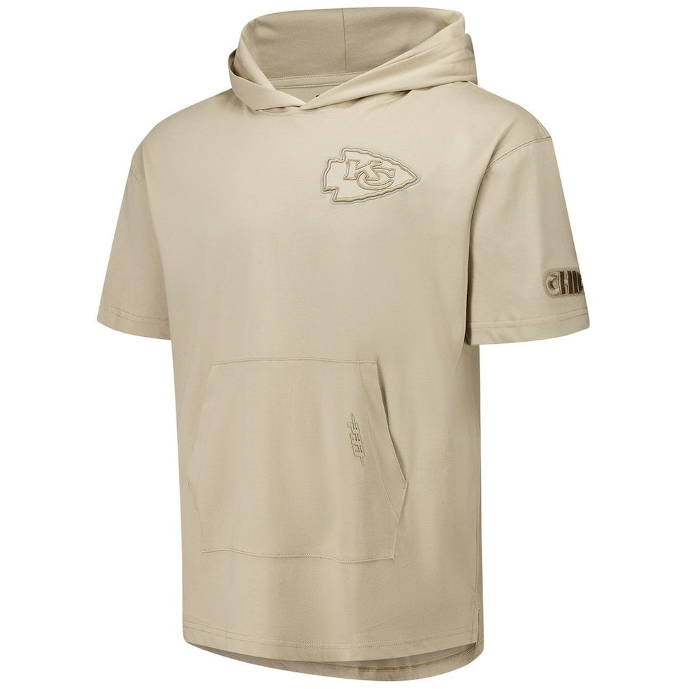 Kansas City Chiefs Pro Standard Neutrals Capsule Short Sleeve Pullover Hoodie Tan