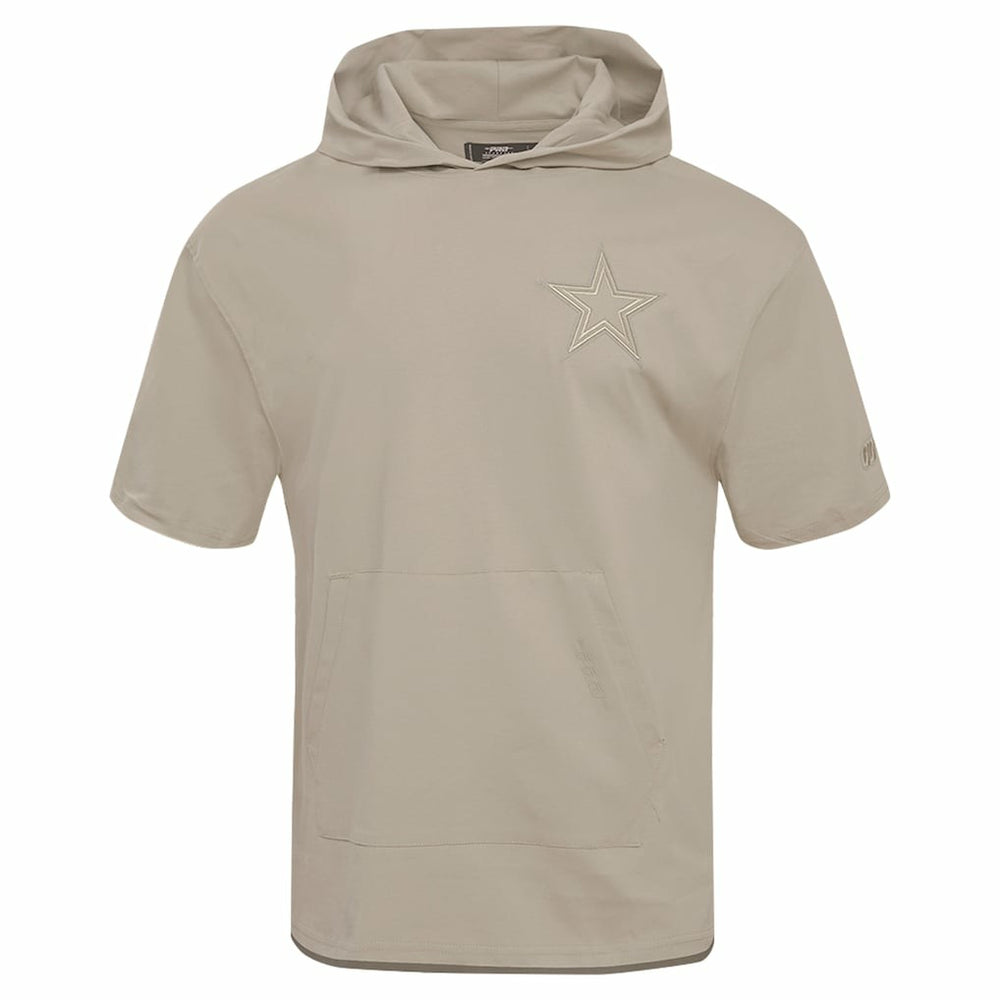 Dallas Cowboys Pro Standard Neutrals Capsule Short Sleeve Pullover Hoodie Tan