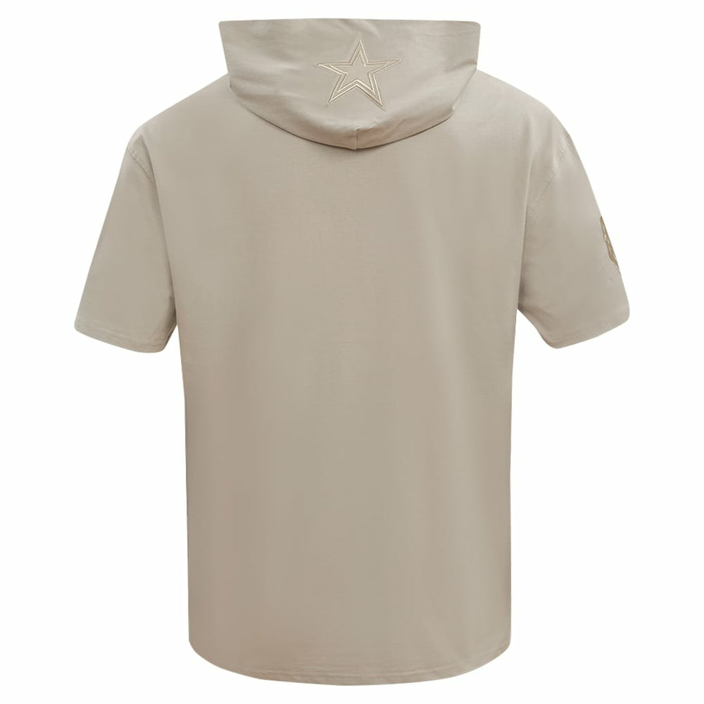 Dallas Cowboys Pro Standard Neutrals Capsule Short Sleeve Pullover Hoodie Tan