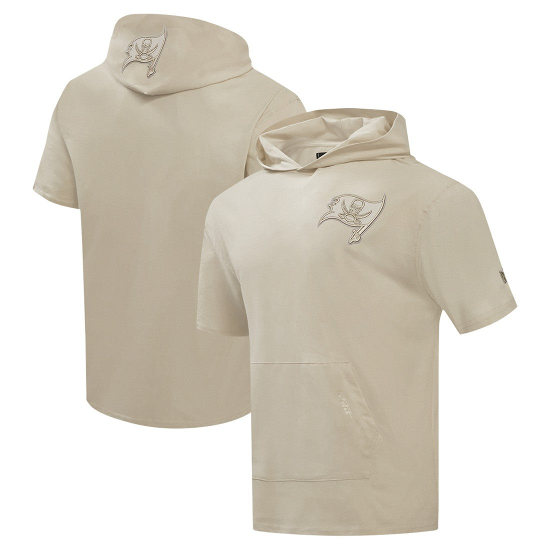 Tampa Bay Buccaneers Pro Standard Neutrals Capsule Short Sleeve Pullover Hoodie Tan