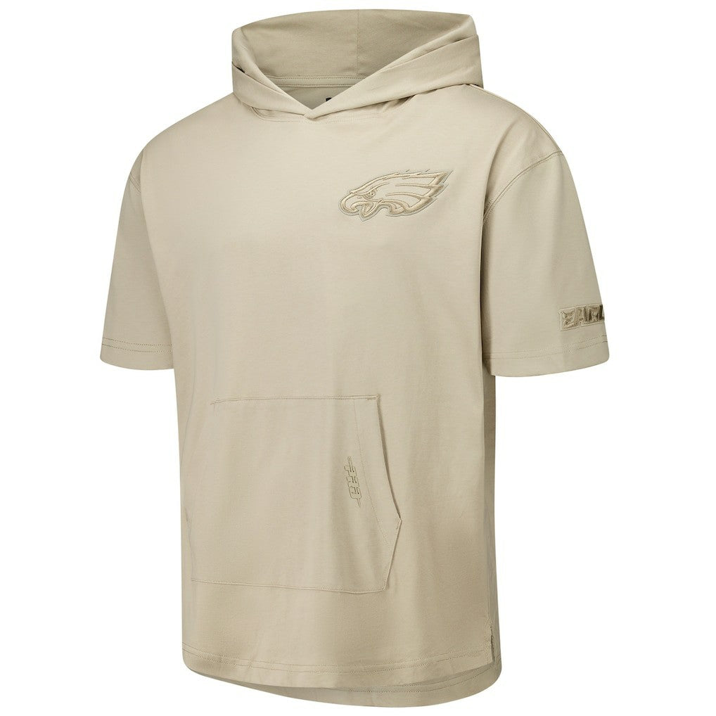 Philadelphia Eagles Pro Standard Neutrals Capsule Short Sleeve Pullover Hoodie Tan
