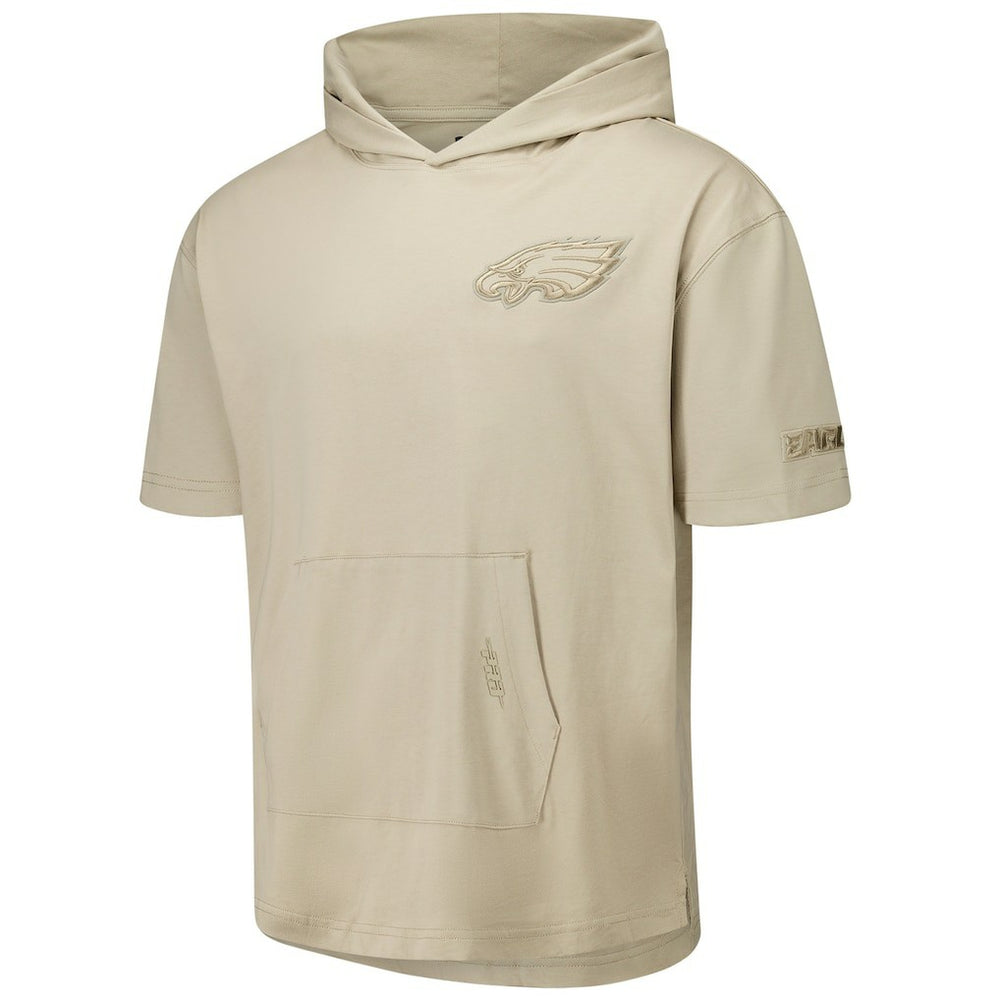 Philadelphia Eagles Pro Standard Neutrals Capsule Short Sleeve Pullover Hoodie Tan