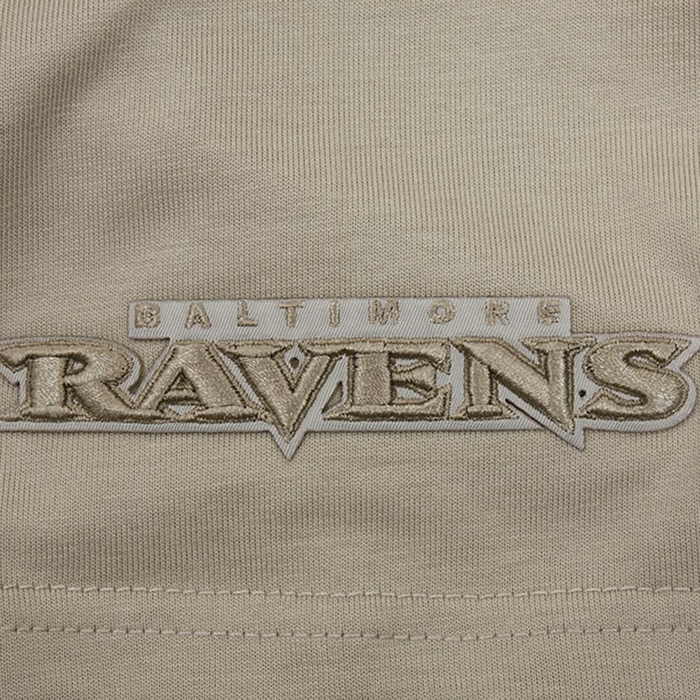 Baltimore Ravens Pro Standard Neutrals Capsule Short Sleeve Pullover Hoodie Tan