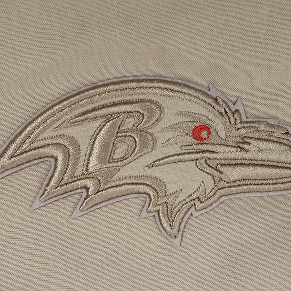 Baltimore Ravens Pro Standard Neutrals Capsule Short Sleeve Pullover Hoodie Tan