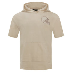 Cleveland Browns Pro Standard Neutrals Capsule Short Sleeve Pullover Hoodie Tan