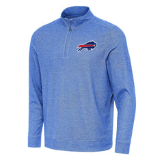 Buffalo Bills Antigua Subtle Quarter-Zip Top Heather Royal