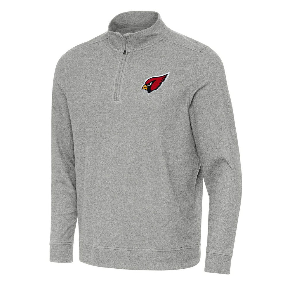 Arizona Cardinals Antigua Subtle Quarter-Zip Top Heather Gray