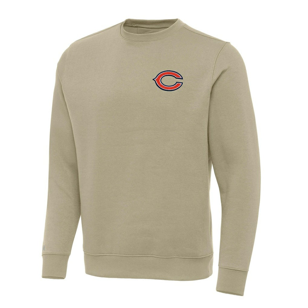 Chicago Bears Antigua Victory Pullover Sweatshirt Khaki