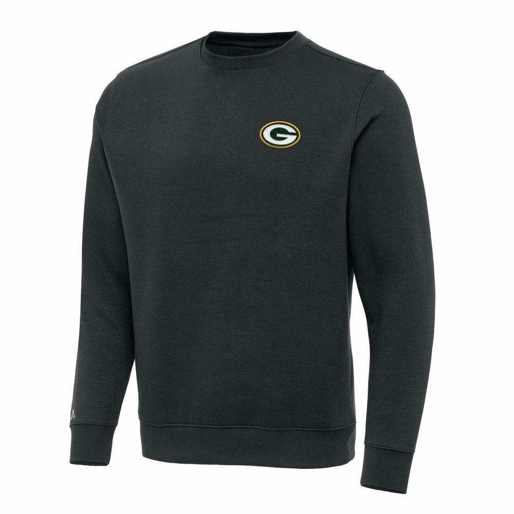Green Bay Packers Antigua Victory Pullover Sweatshirt Charcoal