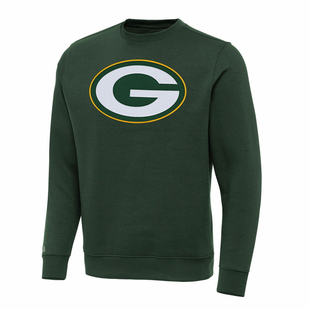 Green Bay Packers Antigua Victory Pullover Sweatshirt Hunter Green
