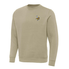 Minnesota Vikings Antigua Victory Pullover Sweatshirt Khaki