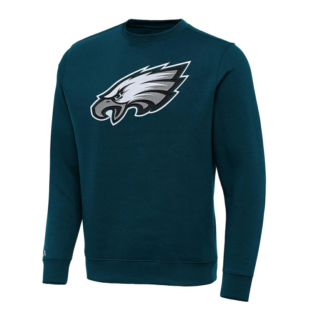 Philadelphia Eagles Antigua Victory Pullover Sweatshirt Teal