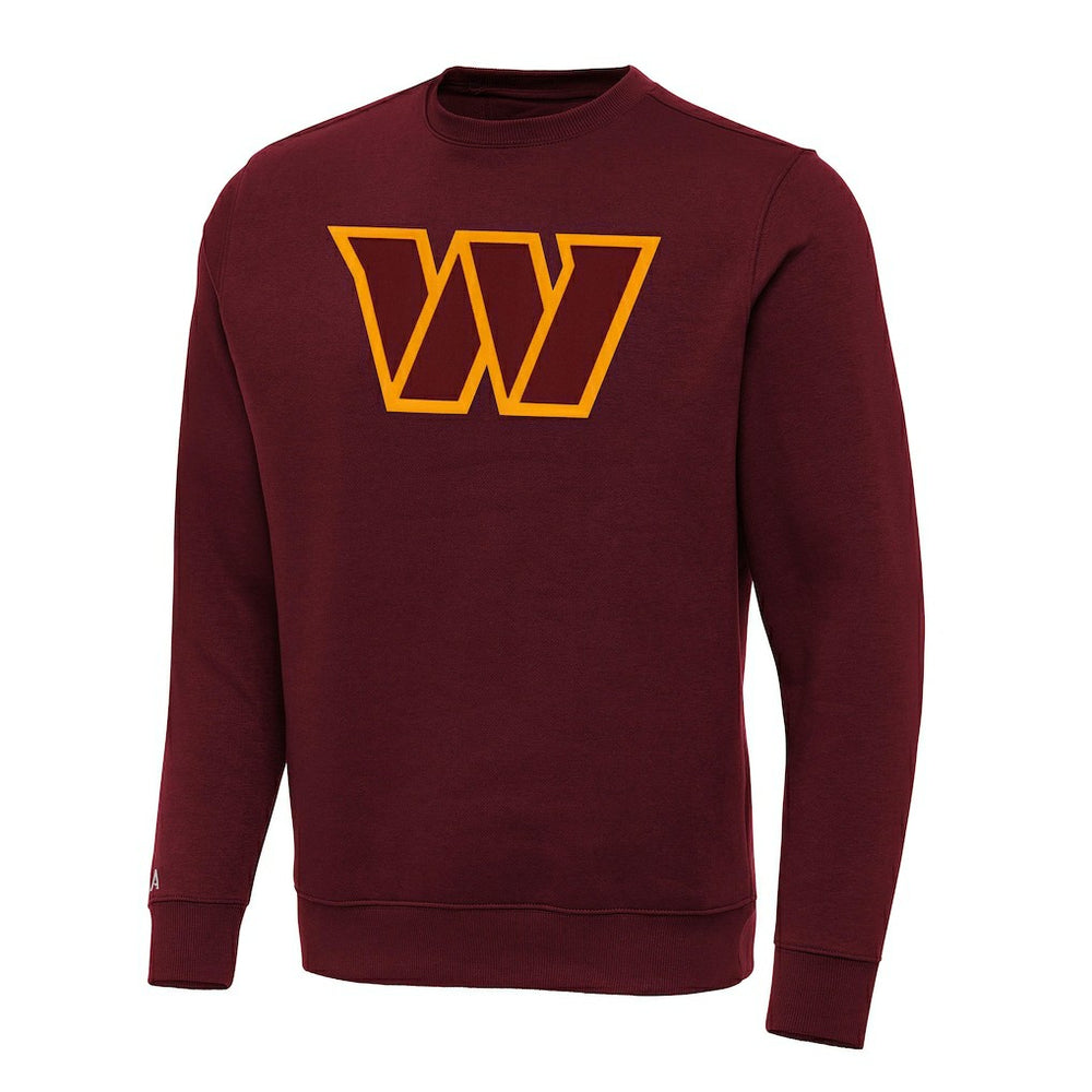 Washington Commanders Antigua Victory Pullover Sweatshirt Khaki