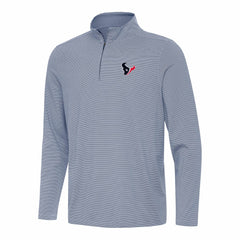 Houston Texans Antigua Twine Quarter-Zip Jacket Navy/White
