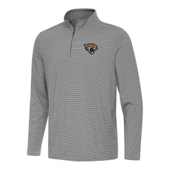 Jacksonville Jaguars Antigua Twine Quarter-Zip Jacket Black/White