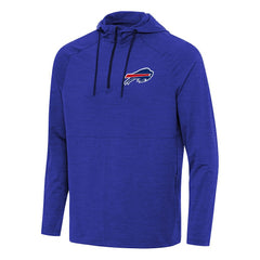 Buffalo Bills Antigua Spikes Quarter-Zip Pullover Hoodie Heather Royal